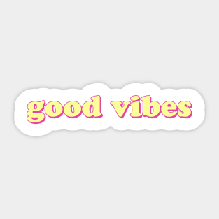 Good Vibes Pink Lemonade Sticker